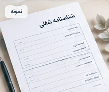 الگوی شناسنامه شغلی